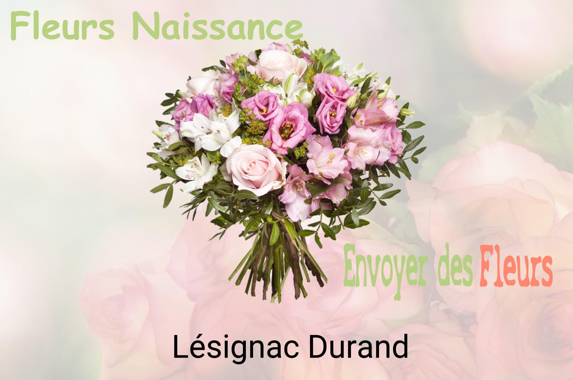 Bouquet de fleurs de naissance livré à Lésignac-Durand
